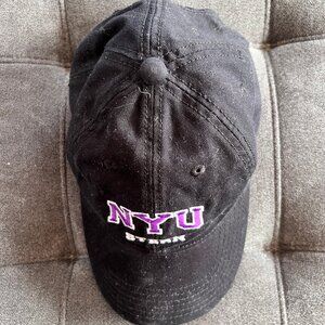 Black Twill NYU Stern Baseball Cap-UNISEX